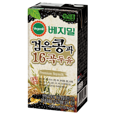 베지밀 검은콩과16곡두유 190ml x 96팩, 96개