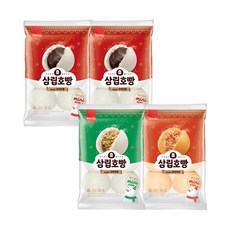 삼립 미니 꼬마호빵 4봉, 단팥호빵2봉+야채호빵1봉+피자호빵1봉, 240g, 4개