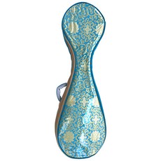 琵琶包雙肩成人便攜防水防震琵琶包琵琶袋國潮風格琵琶樂器配件, 1個, 孔雀藍, 孔雀藍