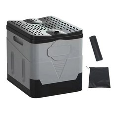 차량용 휴대용 접이식 화장실 야외 캠핑 변기 성인용 어린이 커버 좌석 디자인 재사용 가능한 화장실 피크닉 여행, 6) 3 Set Black Grey, 1개