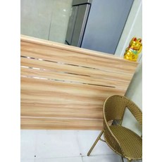카운터 안내데스크 리셉션 계산대 업소용 식당 미용실, 월넛 컬러 오른쪽 코너