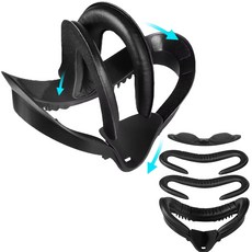 세상의모든제품 오큘러스퀘스트2 메타퀘스트2 가죽 안면폼 2개 김서림방지 빛샘방지