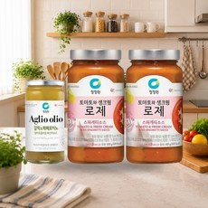 청정원 파스타소스 로제 600g 2개 + 알리오올리오 360g 1개