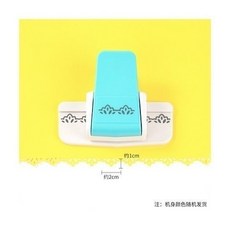 YOLQ兒童DIY壓花器工具，印花機邊紋鏤空壓花器，直角圓角壓花機, 邊紋壓花器蓮花, 1個