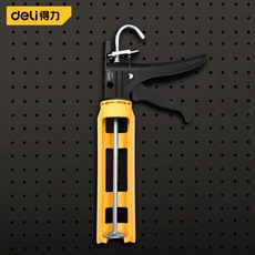 Deli-9 인치 누출 방지 나일론 글루건 다기능 수동 코킹건 페인트 마감 도구 문 및 창문용 글루 씰, 1개