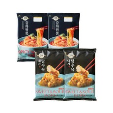 CJ 고메 중화짬뽕 652g x2개+대가탕수육 390g x2개