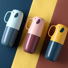 어린이집칫솔케이스 칫솔케이스 휴대용 칫솔통 치약, 스카이블루