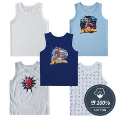 스파이더맨 남아용 아동 런닝 5매 세트