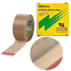 nitto 테프론 테이프 973UL-S 0.13t 25mm x 10M 니토 실리콘 내열 고온 고압 포장 기기