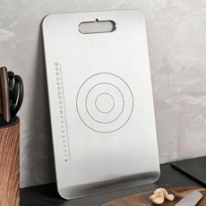 不鏽鋼不粘揉麪墊 460mm*300mm 帶刻度尺 廚房家用案板, 1個, 帶掛孔 帶刻度尺 460mm*300m, N/A