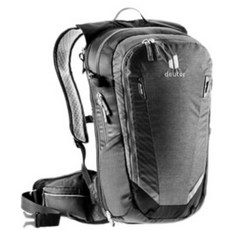 德國 deuter Compact EXP 3206121 14L 自行車背包 煙囪式透氣 健走 旅遊, 灰黑, 1個