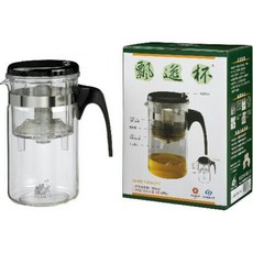 【若水風】台灣製飄逸壺 公道杯 泡茶壺 茶壺 泡茶 壺 杯 泡茶神器 玻璃茶壺 飄逸杯 玻璃壺 花茶壺 沖茶器, 1個, 單買過濾內膽，不含玻璃下杯, 透明, 1000ml