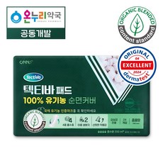 [온누리약국] 텍티바 남녀공용 요실금패드 일자형 속기저귀 100% 유기농 중형, 1개, 24개입