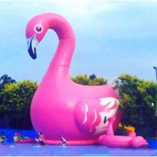 대형 세트 꾸미기 야외 풍선 인형 펜션, 3m 메쉬 천 플라맹고