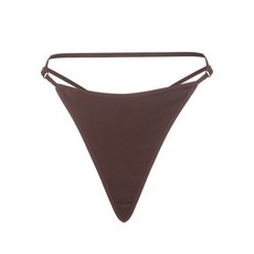 안드레아다모 스트랩 디테일 골지 텅 팬티