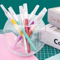 정밀 아트 펜칼 컷팅 나이프 공예칼 종이 공예 디자인칼 DIY 아트 프라모델, 2개, 노랑