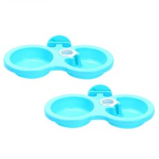 제제펫 철장걸이 급수 혼합애완식기 M, 블루 (Y383PDDD026), 2개