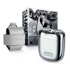 YOOSE USB-C電動防水迷你刮鬍刀 攜帶型+收納袋組, 銀, Yoose 迷你刮鬍刀