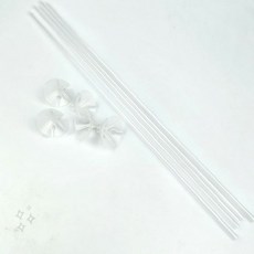 파티 행사 이벤트 장식 투명 풍선고정 지지대 스틱 40cm 10p 막대형 홀더, 1개, 상세페이지 참조