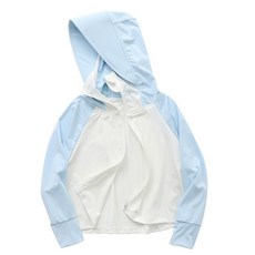 Arbea 兒童防曬外套 透氣拼色連帽冰感衣