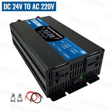 SOECOPO 15000W 순수 사인파 인버터 12V 72V 110V 220V 차량 전압, 24V To 220V 50Hz