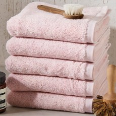 소프트터치 피크닉 수건 120g 30수 면사, 핑크, 5개