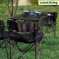 로넬리빙 캠핑테이블 의자세트 싸파 빅헌터 4인용 1세트 경량 수납가방 접이식 캠핑