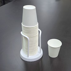 종이컵거치대 조립식 컵 보관 홀더 디스펜서 꽂이, 화이트