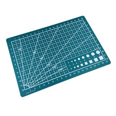 퀼팅 패브릭 재봉 DIY 공예 프로젝트를 위한 양면 패브릭 커팅 매트 셀프 힐링 공예 매트 스크랩북 매트, Green, A5, 1개