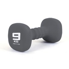아이워너 네오프렌 사각 아령 그레이, 9kg, 1개