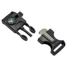 戶外多功能釦傘繩, 黑色, 1個