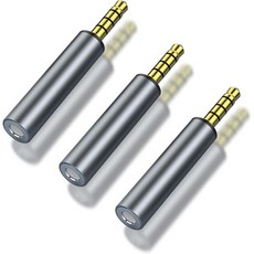 3개 세트 3.5mm 오디오 어댑터 1/8" TRRS 스테레오 잭 수 커플러 골드 플레이트 커넥터 휴대폰 태블릿 차량 스피커용 USA, M to F