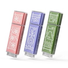 【TCELL 冠元】獨家聯名款 128GB 台灣鐵窗花 USB3.2 隨身碟 (粉紫綠三入組), 1個, 粉紫綠 三入組