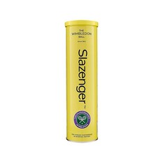 Slazenger 테니스 공 공식 윔블던 공 ITF 승인 금속 틴 (공 4개)