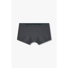 엠포리오 아르마니 EMPORIO ARMANI UNDERWEAR 남성 로고 밴딩 솔리드 코튼 드로즈_다크 그레이 0814312010 2410424419 352090