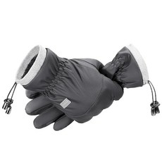SEEK SURE 겨울 방수 보온 글보 남성용 여성용 방풍 스키 눈 추운 날씨용 터치스크린 손가락 포함 달리기 운전 사이클링용 그레이 295093
