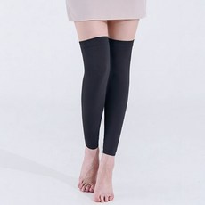 베일리화이트 자외선차단 다리 레그토시 여성 남성 등산 자전거 골프, 1개, 블랙