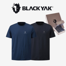 블랙야크 공용 라운드 더블 반팔티 2장세트 선물용 기능성 반팔티셔츠 1BYRTXU902