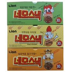 네모스낵 3종 (치킨맛 + 불고기맛 + 매콤한맛), 90개, 13g