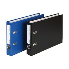 문화 A4 2공 레버아치바인더 (가로형) 폭5cm 홀간격8cm B843-7 파일 서류철, 군흑