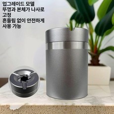 노브몰 메탈 회전뚜껑 사이버 차량용 재떨이, 1개, 신형 차량용 재떨이