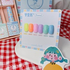 Ostar Nails 心緹 【MB001-MB036】Missty Bell 甲油膠 6色套組, 1個, Pastel Y2K, 12ml