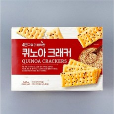 4번구워 더 바삭한 퀴노아 크래커, 2개, 340g