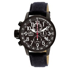 Invicta 남성용 1517 I \"Force\" 컬렉션 스테인리스 스틸 및 천 스트랩 시계 블랙. 1517