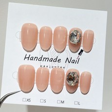 LenRona-Nail 美甲穿戴甲, 1個, HNP118-橢圓(實品拍攝),S碼