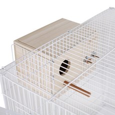 직사각 소형 알통 (일반형 걸이형) 금화조 호금조 십자매 카나리아 문조 잉꼬 다람쥐 둥지, 3.걸이형외부용(앞쪽구멍)-부속포함, 1개