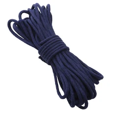100% 순면 꼬임 끈 4mm 마크라메 면 끈 DIY 팔찌 열쇠고리 장식품 공예용, 02 4mm x 10meters, 13 navy blue