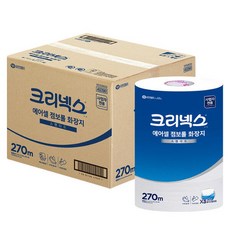 [여기서다사] 크리넥스 에어셀 점보롤 스탠다드 270m 4롤 x 4백(총16롤) 4533961, 4개