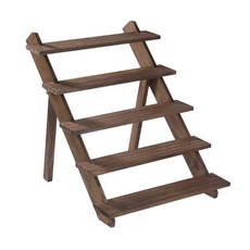 원목 계단 진열대 디스플레이 전시 가판대 선반, 4단 40cm