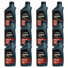 110년전통 벨퍼포먼스 아디노 고성능 슈퍼파오 롱라이프 엔진오일 5W30 합성엔진오일 합성유 디젤 가솔린 LPG 공용, 엔진오일 아디노 슈퍼파오 롱라이프 5W30 1L(공용), 12개, 1L